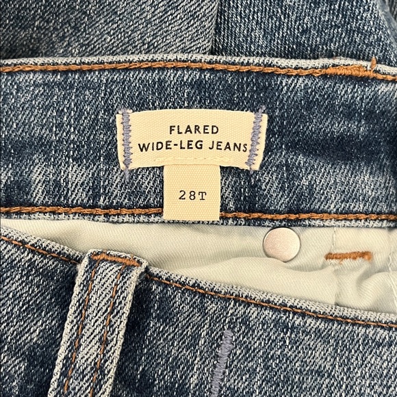 Madewell Flared Wide Leg Crop 28 Tall - Picture 2 of 4